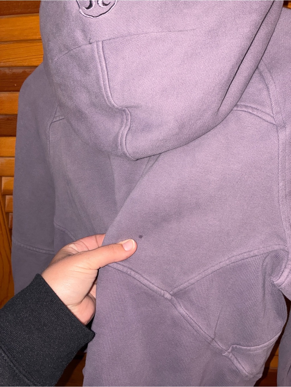Lululemon Scuba Oversized Half-Zip Hoodie, heathered purple- size xs/s - Picture 9 of 9